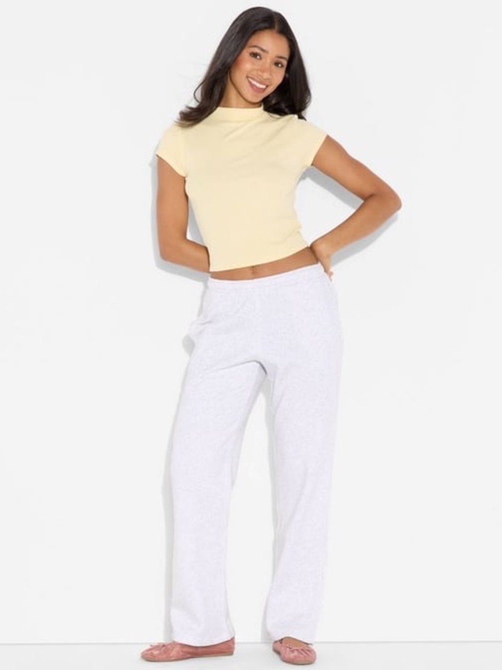 Mid-Rise Slim Straight Sweatpants - Wild Fable™ Heather Gray L